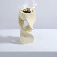 Modern And Stylish Home Creative Aroma Burner With Decorative Design, Can Also Be Used As A Candle Holder. - Beige - View 5