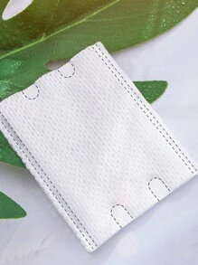 222pcs/100pcs 袋装 5cm*6cm 双面压边三层一次性湿巾 用于卸妆和指甲护理配件 - 白色 - 查看 5