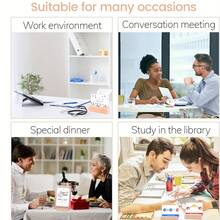 5/10入組木製餐牌擺設,木製牌架,桌號牌架,名片夾,適用於婚禮派對活動裝飾 - 米色 - 查看 5