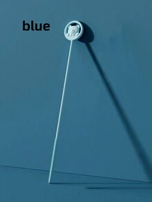 1入組卡通熊形矽膠吸管刷,帶有長柄的瓶子清潔劑,適用於小開口的吸管清潔套裝 - 粉色 - 查看 4