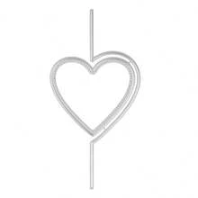 Heart Shaped Carving Accessories - Silver - View 4