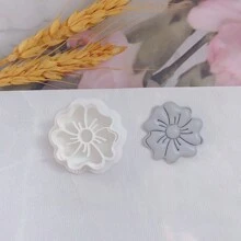 1 件軟陶耳環模具適用於 Diy 黏土耳環製作工具 Yg108 - 白色 - 查看 1