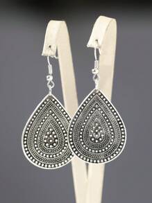 水滴形耳墜 - 銅色 - 查看 6