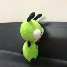 1 Pieza Juguete De Peluche Suave Gil Con Perro Alienígena De Dibujos Animados Lindo - Verde - Ver 2