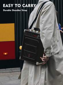 JYX Karaoke Machine With 2 UHF Wireless Microphones, Bass/Treble Bluetooth Speaker With LED Light, Support TWS, AUX In, FM, REC - Perfect For Valentine'S Day Parties And Adults