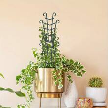 4 PCS Trellis For Potted Plants, Garden Trellis For Climbing Plants, DIY Garden Mini Superposed Potted Plant Support Plastic Pot Plant Support Garden Trellis For Potted Climbing Plants Vine Is Used To Support And Shape Potted Plants, Support Tender Branches And Flowers, Shape Shaping, Prevent Lodging, And Increase Ventilation - Army Green - View 7