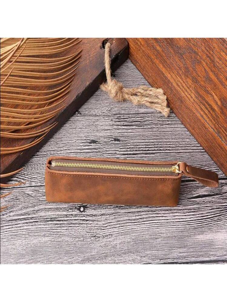 Astuccio grande per matite con cavallo bianco da corsa, con cerniera, con stampa carina per ragazzi e ragazze, forniture per ufficio