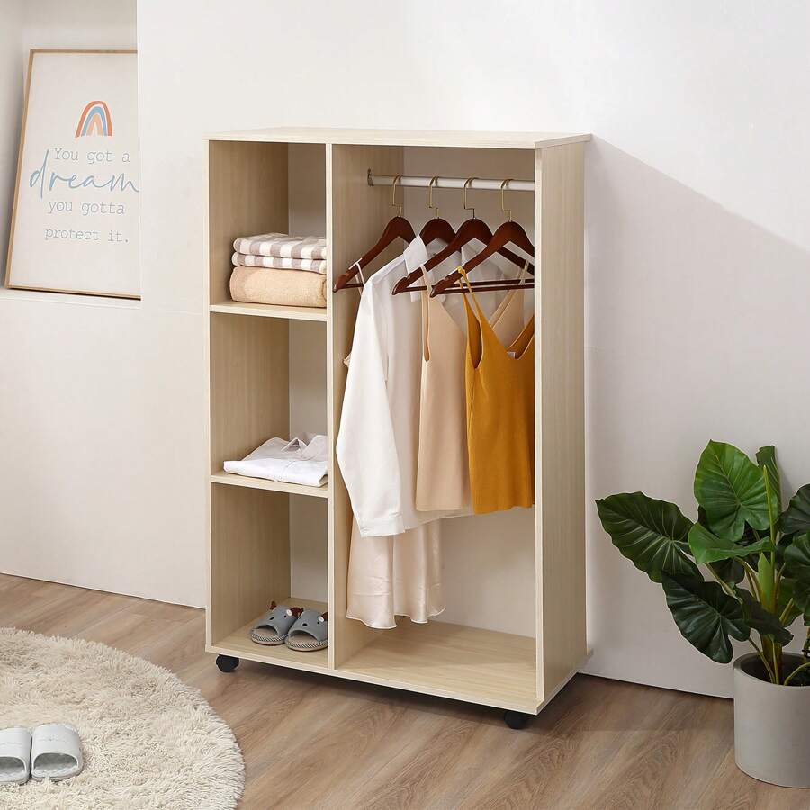HOMCOM Bedroom Armoires - 卡其色 - 查看 1