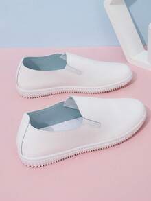 時尚簡潔多用途白色運動鞋 - 白色 - 查看 5