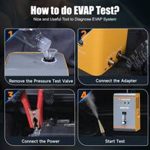 Foxwell Sd101 Pro汽車evap煙霧機真空測試漏氣檢測器 - 黃色 - 查看 8