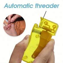 Insertion Sewing Automatic Thread Device Household Tools,Auto Needle Threader DIY Hand Sewing Threader Hand Machine Stitch - Beige - View 7