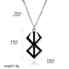 1 Pc Alloy Sword Style Necklace, Golden Age Necklace Badge, Keychain Pendant