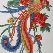 1片多彩刺繡鳳凰水溶性布料貼片,適用於旗袍、漢服、舞會裙裝diy裝飾 - 彩色 - 查看 5