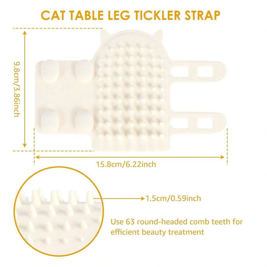 Cat Table Leg Scratcher, Cat Scratch And Massage Silicon Gel Toy
