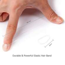 500 个一次性橡皮筋多色混合发带松紧带小橡皮筋适合女孩的头发无损伤迷你弹力马尾辫固定器微型发带适合细薄至中等头发散装多色混合发带松紧带小橡皮筋适合女孩的头发无损伤迷你弹力马尾辫固定器微型发带适合细薄至中等头发散装 - 黑色 (1000件裝) - 查看 6