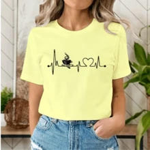 Women T-Shirts - Màu vàng - Xem 2