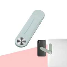 1入磁性手機支架，筆記型電腦或桌上型電腦顯示器側面安裝手機支架，輕薄便攜式可摺疊的電腦擴展支架，適用於任何手機 - 綠色 - 查看 1
