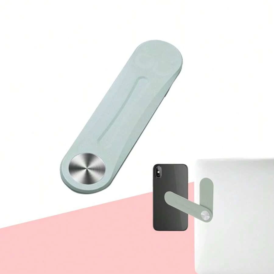 1入磁性手機支架，筆記型電腦或桌上型電腦顯示器側面安裝手機支架，輕薄便攜式可摺疊的電腦擴展支架，適用於任何手機 - 綠色 - 查看 1