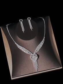 Eternal Bliss Bride Wedding Accessories, Perfect For Wedding Gown Jewelry And Also Suitable For Wedding Parties, Ideal For Weddings And Proposal Days - Silver - View 5