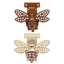 DIY Women Bee Metal Clasp Turn Twist Lock For Handbag Shoulder Bag Purse Gift - Bronze - View 2