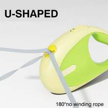 可伸縮狗繩9.84英尺,輕量繩,180°無纏結設計,帶有一鍵快速鎖止煞車系統和防滑手柄,適用於小型到中型犬/貓 - 綠色 - 查看 4