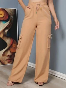 Women Pants - Lạc đà - Xem 3