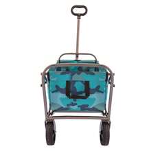 Multipurpose Micro Collapsible Beach Trolley Cart Camping Folding Wagon - Navy Blue - View 2