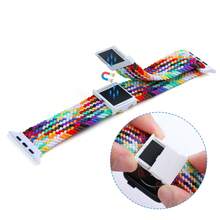 Dây đeo bện tương thích với dây đeo Apple Watch 44mm 40mm 45mm 41mm 49mm 38mm Vòng đeo tay nylon đàn hồi Series 9 8 7 6 5 Se Ultra 2 Band, 2 đầy màu sắc - đầy màu sắc 2 - Xem 5