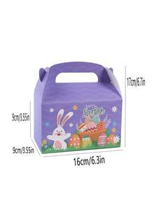 8pcs/Set 16*9*9cm Cartoon Cute Easter Candy Gift Box For Festival Packaging - Multicolor - View 4