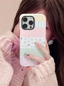 1個2合1圖案手機殼,兼容iphone - 彩色 - 查看 1