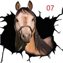 1套馬系列有趣車貼,窗貼,8款風格,可選擇26 * 26尺寸,有各種馬惡作劇和有趣的表情,破破爛爛的汽車窗戶靜電貼,新穎獨特的汽車裝飾,馬主題派對牆面玻璃貼紙,減壓貼紙,萬聖節,愚人節,聖誕節別致裝飾道具,惡作劇和戲弄道具 - 彩色 - 查看 8