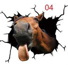 1套馬系列有趣車貼,窗貼,8款風格,可選擇26 * 26尺寸,有各種馬惡作劇和有趣的表情,破破爛爛的汽車窗戶靜電貼,新穎獨特的汽車裝飾,馬主題派對牆面玻璃貼紙,減壓貼紙,萬聖節,愚人節,聖誕節別致裝飾道具,惡作劇和戲弄道具 - 彩色 - 查看 5