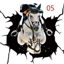 1套馬系列有趣車貼,窗貼,8款風格,可選擇26 * 26尺寸,有各種馬惡作劇和有趣的表情,破破爛爛的汽車窗戶靜電貼,新穎獨特的汽車裝飾,馬主題派對牆面玻璃貼紙,減壓貼紙,萬聖節,愚人節,聖誕節別致裝飾道具,惡作劇和戲弄道具 - 彩色 - 查看 6