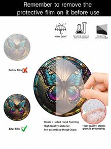 1 件蝴蝶設計捕夢網 - 黃色 - 查看 8