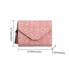 1入時尚流蘇簡約款式收納夾女士包禮物 - 粉色 - 查看 4