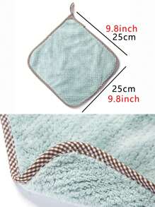 20pcs Hangable Coral Fleece Dish Cloth, Kitchen Household Absorbent Dish Towel, Scouring Rag, Hand Wipe Towel, Cleaning Cloth For Small Business Owners/Retailers,Kitchen,Bathroom,Home,Household Suppliers