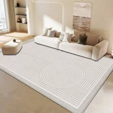 Tapete De Borde De Terciopelo Cristalino De Estilo Japonés Con Puntas Y Fondo De Plástico Liviano, Lujoso Tapete Rayado Antideslizante Y Suave, Suave Y Esponjoso, Perfecto Para La Habitación De Ropa Y Gorros - Serie de rayas-13 - Ver 2