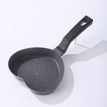 Heart Shape Egg Frying Pan, Non-Stick Breakfast Pan, Perfect Gift For Boyfriend,Suitable For Induction Cookers And Gas Stove - White - View 2