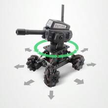 VANLINNY Robot Kits,RC Tank,3-In-1 Fast DIY Remote Control Car With 10 Mph 360 Degree Drifting,Science Kits,Programmable/Rechargeable,Best Birthday Gifts. - Black - View 3