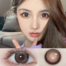Morningcon Highlighted Rose Red Halloween Colored Contact Lenses For Eyes Natural Contact Lens Big Beauty Pupil Degrees Prescription Myopia - Red - View 3