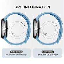 錶帶相容於 Pixel Watch 2 錶帶/pixel 錶帶,可調式軟矽膠運動錶帶,適用於 Pixel Watch 2022/pixel Watch 2 2023 女士男士 - 湖藍 - 查看 4