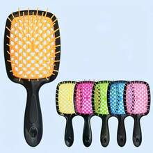 1pc Anti-Static Hair Comb, Massage Comb For Wet And Dry Hair, Straight And Curly Hair Styling, Suitable For All Hair Types - Blue - View 1