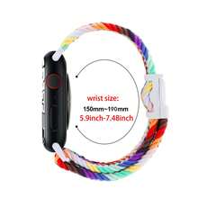 Dây đeo bện tương thích với dây đeo Apple Watch 44mm 40mm 45mm 41mm 49mm 38mm Vòng đeo tay nylon đàn hồi Series 9 8 7 6 5 Se Ultra 2 Band, 2 đầy màu sắc - đầy màu sắc 2 - Xem 6