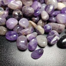 100克天然拋光紫晶石,適用於水族箱/花園/家居裝飾,治療水晶散石 - 100g - 查看 5