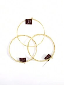 S213青銅吉他弦,6弦入組,適用於初學者和民間吉他手 - 黃色 - 查看 3