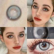 Morningcon Lost Mermaid Gray Gray Colored Contact Lenses For Eyes Natural Contact Lens Big Beauty Pupil Degrees Prescription Myopia - Grey - View 1