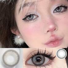 Morningcon Lost Mermaid Gray Gray Colored Contact Lenses For Eyes Natural Contact Lens Big Beauty Pupil Degrees Prescription Myopia - Grey - View 3