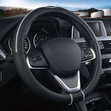 1pc Blue New Style Car Steering Wheel Cover, Unisex, Slip-Proof And Sweat-Absorbent, Year Round Suitable, Car Interior Accessory, Car Parts - Blue - View 1