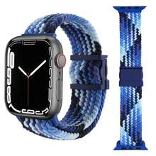 Dây đeo bện tương thích với dây đeo Apple Watch 44mm 40mm 45mm 41mm 49mm 38mm Vòng đeo tay nylon đàn hồi Series 9 8 7 6 5 Se Ultra 2 Band, 2 đầy màu sắc - đầy màu sắc 2 - Xem 3