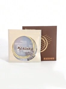 S213青銅吉他弦,6弦入組,適用於初學者和民間吉他手 - 黃色 - 查看 7